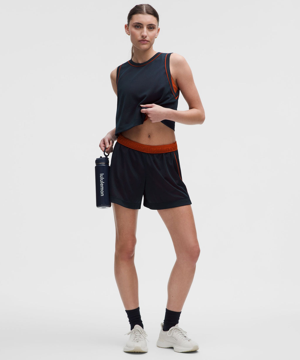 Double-Layered Mesh Mid-Rise Short 5"