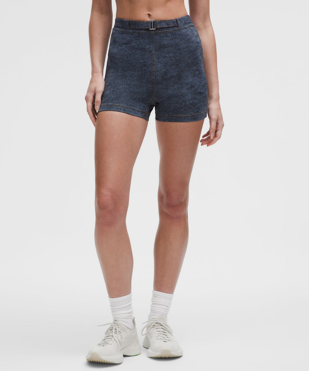 Everlux Denim-Print Short 3"Denim Dreams Set