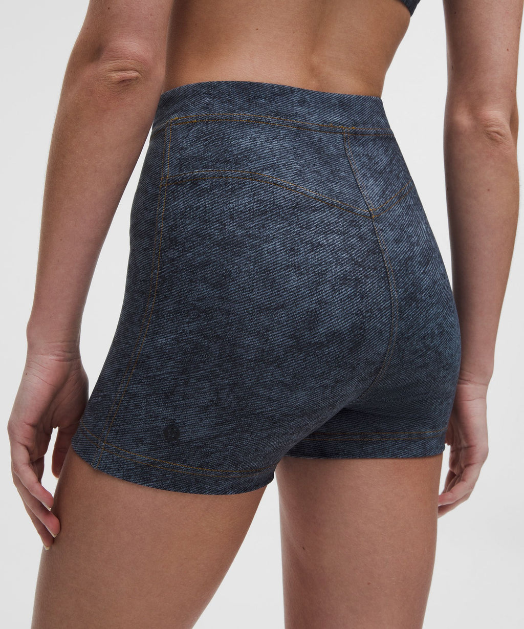 Everlux Denim-Print Short 3"Denim Dreams Set