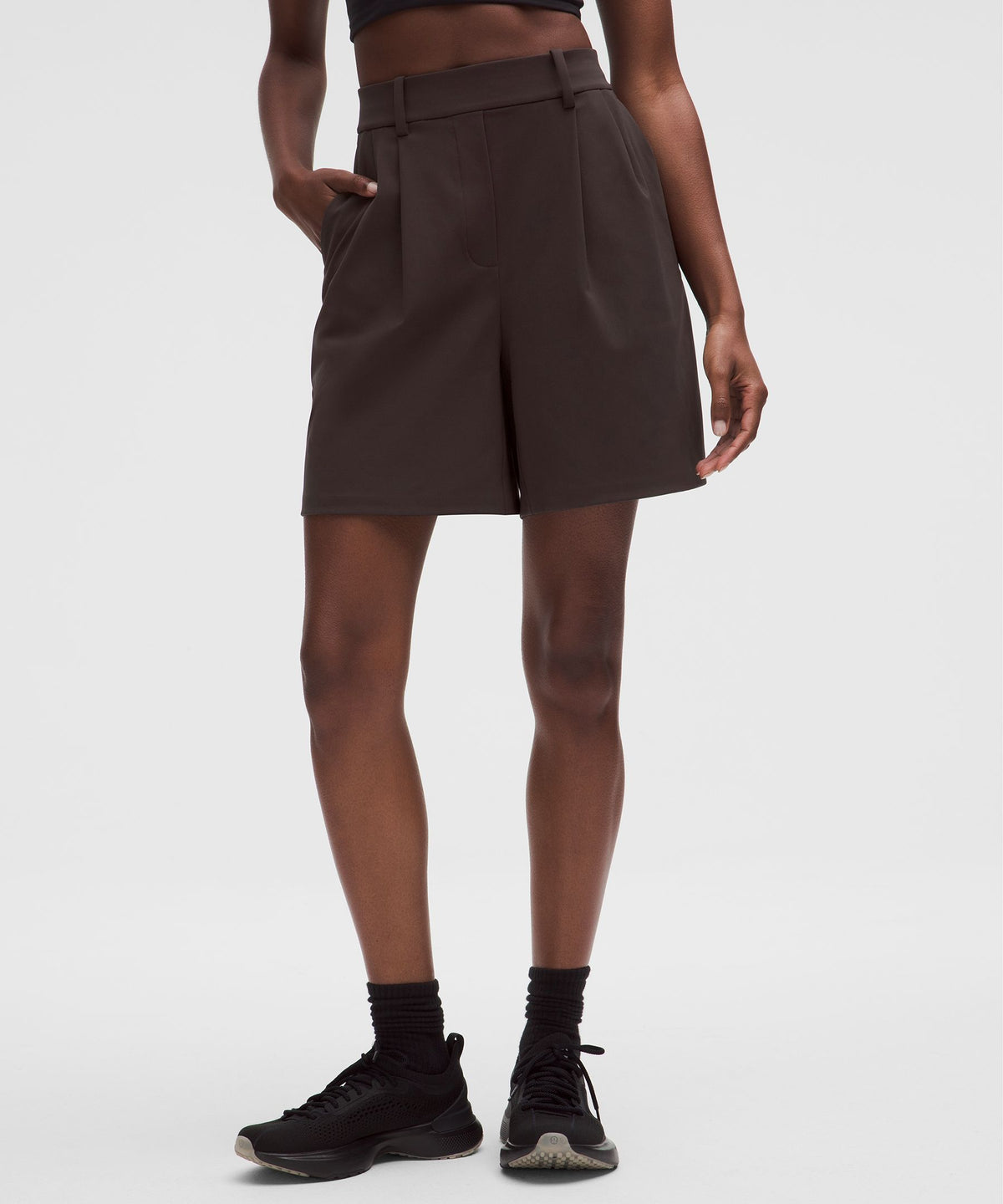 Daydrift Pleated High-Rise Short 7"