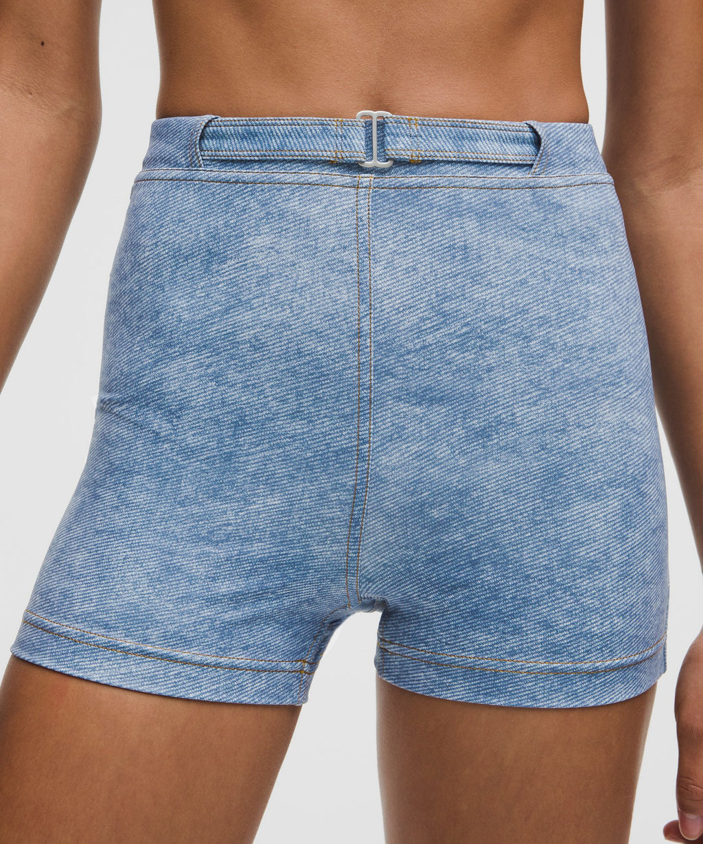 Everlux Denim-Print Short 3"Denim Dreams Set