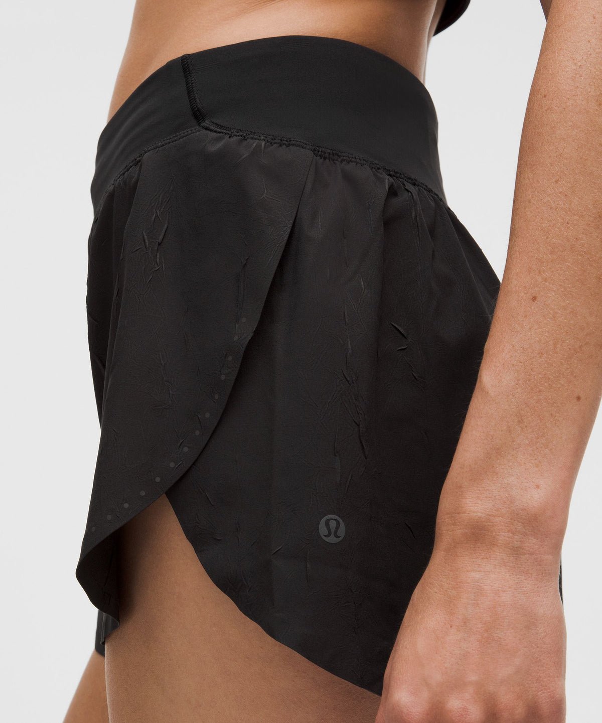 Fast and Free High-Rise Split Short 3"Crinkle