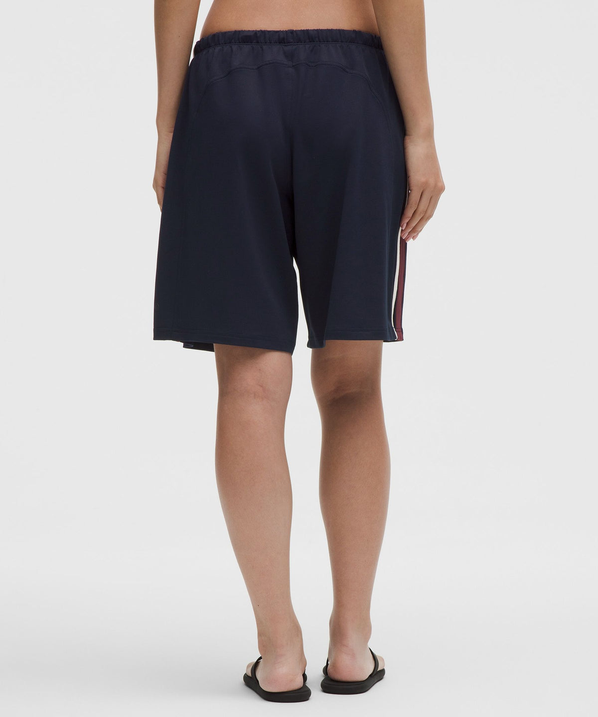 Striped Baggy Low-Rise Track Short 9.5"