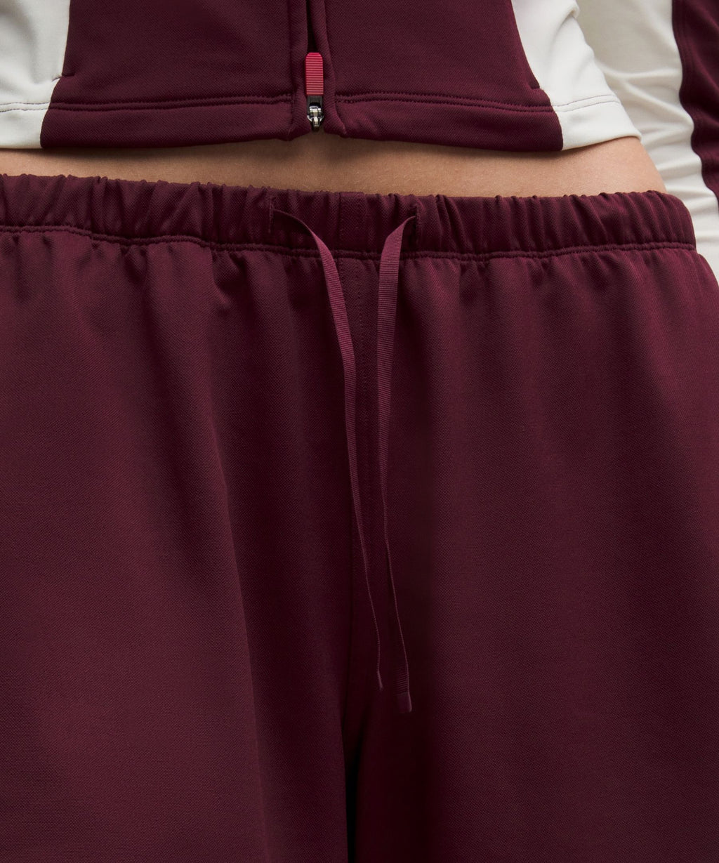 Striped Baggy Low-Rise Track Short 9.5"