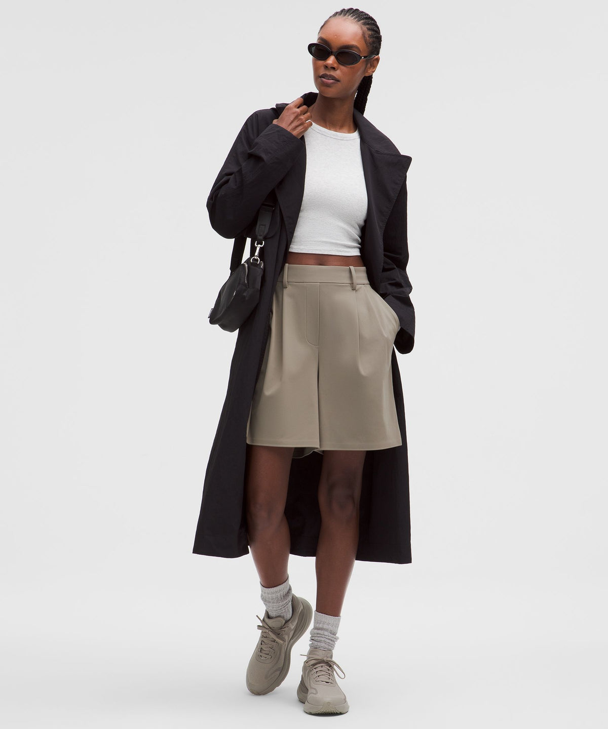 Daydrift Pleated High-Rise Short 7"