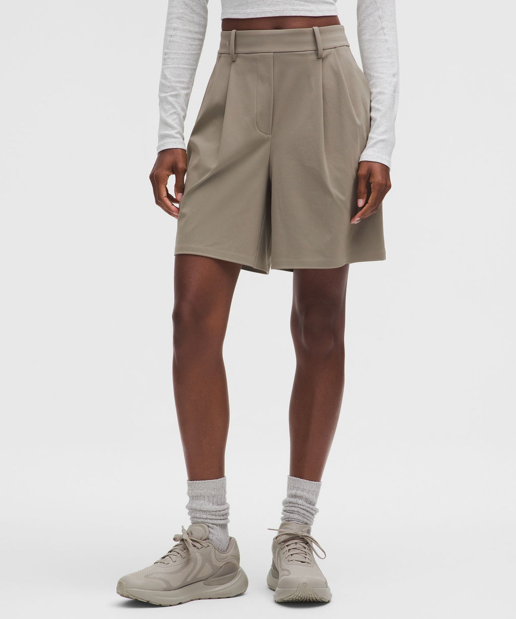 Daydrift Pleated High-Rise Short 7"