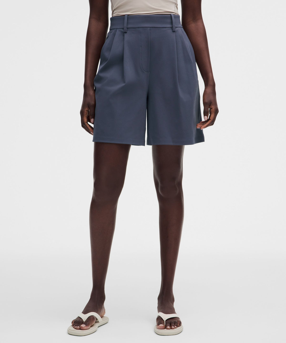 Daydrift Pleated High-Rise Short 7"