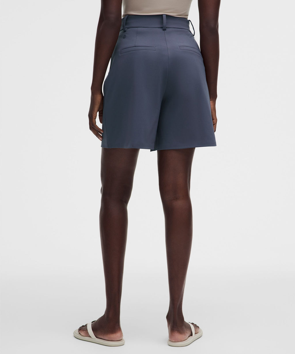 Daydrift Pleated High-Rise Short 7"