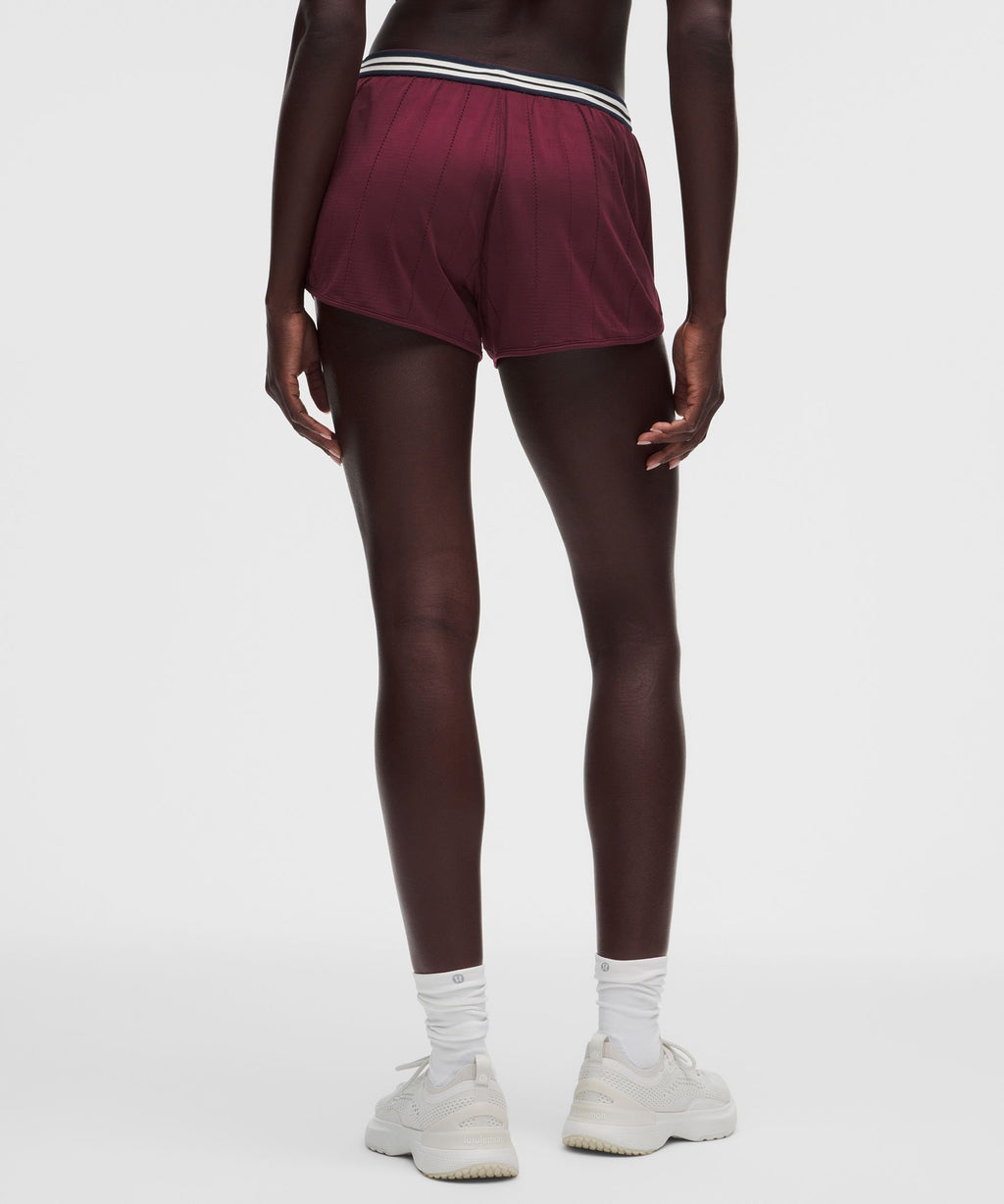 Seamless Stripe Trim Mid-Rise Short 3"