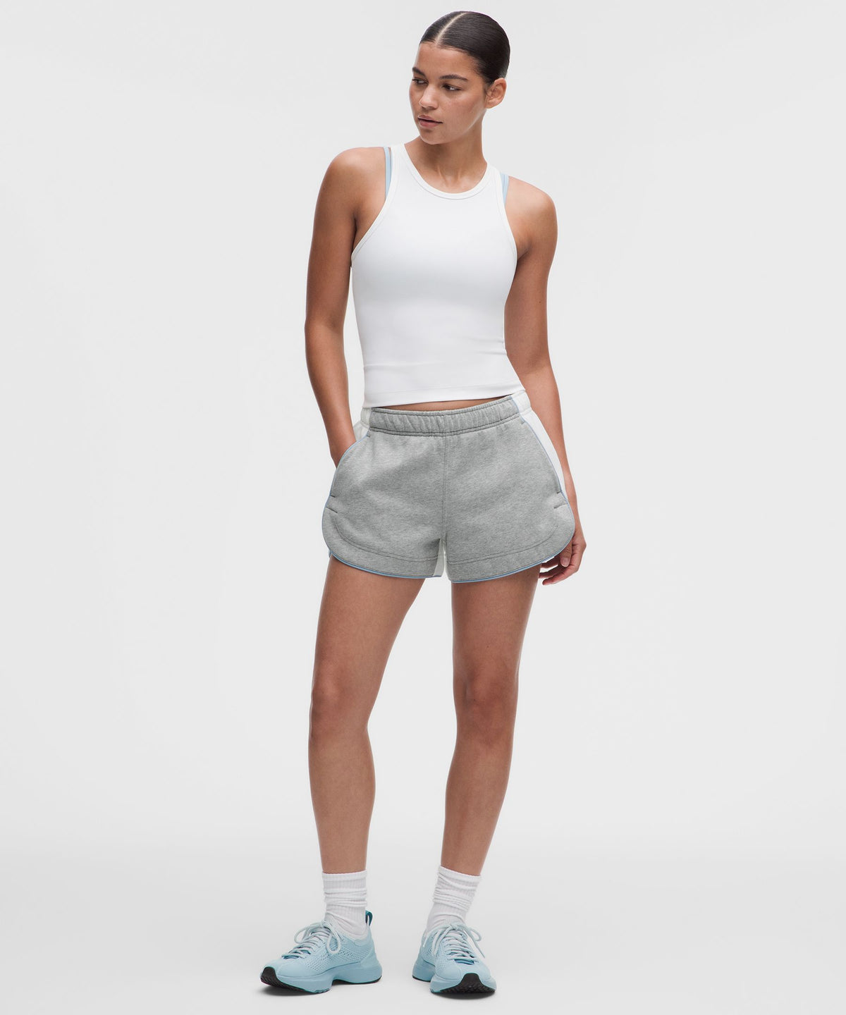 Scuba Mid-Rise Dolphin Short 3"Colourblock