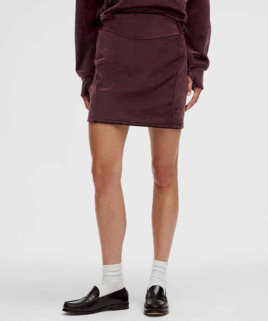Scuba Mid-Rise Mini SkirtVelvet