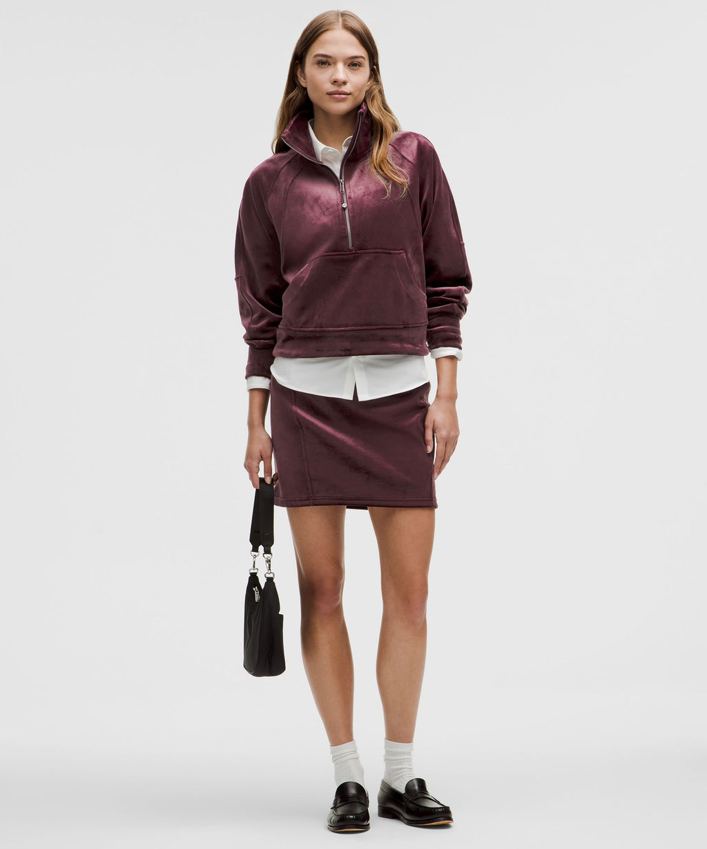 Scuba Mid-Rise Mini SkirtVelvet