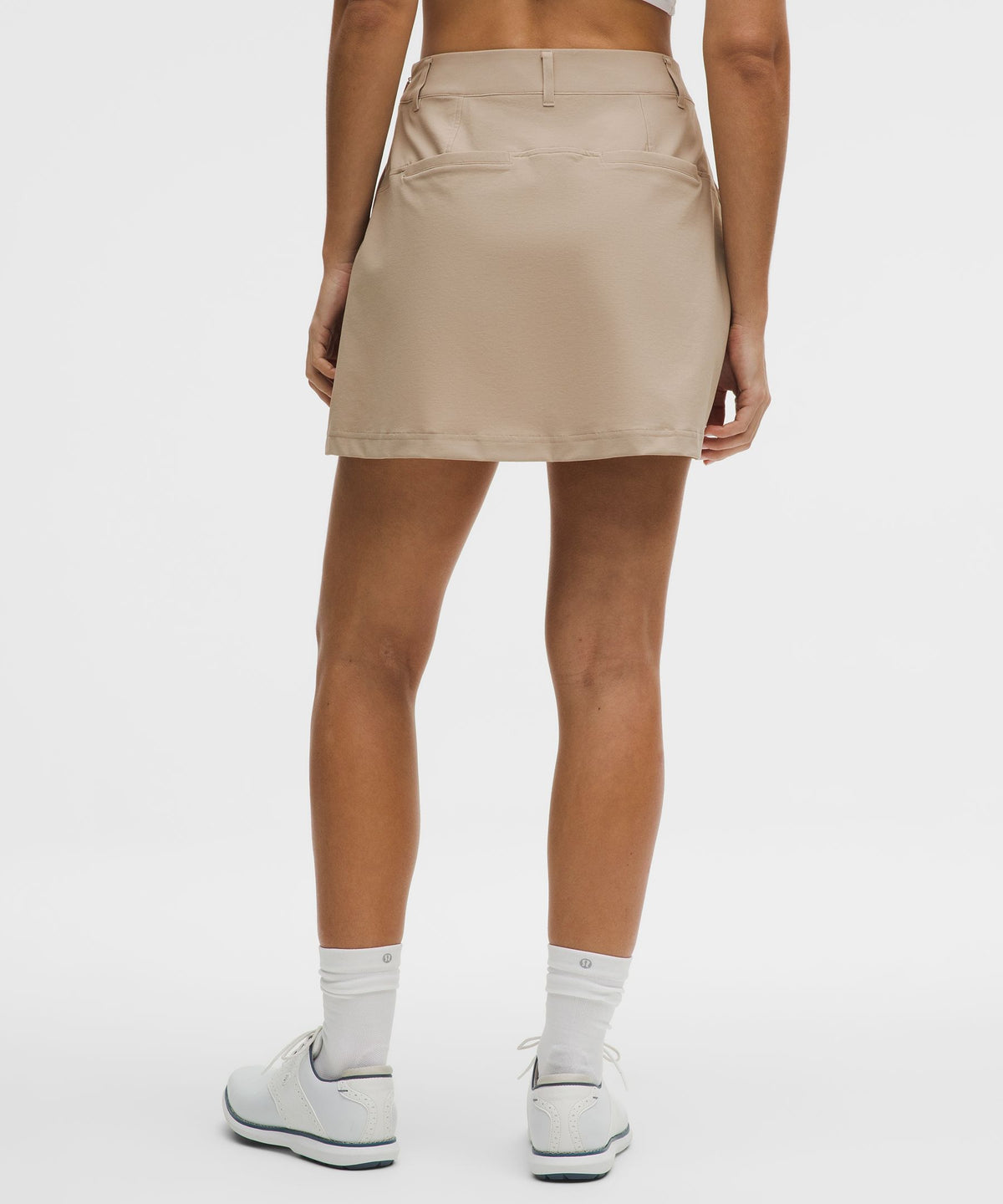 Stretch Twill Front Pleat Golf SkirtEmbroidered Logo