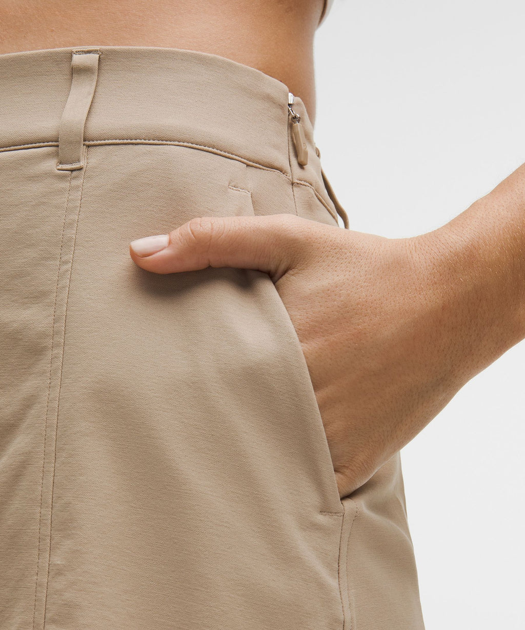 Stretch Twill Front Pleat Golf SkirtEmbroidered Logo
