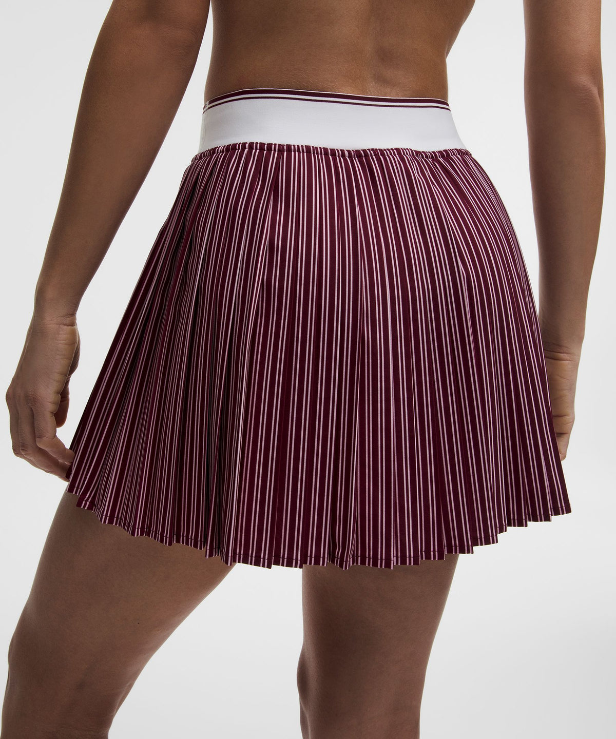 Knife-Pleat High-Rise Tennis Skirt