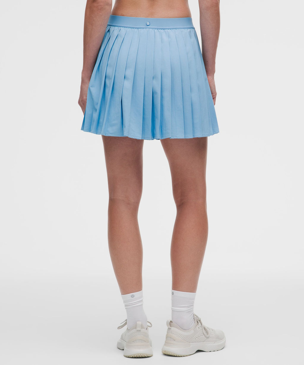 High-Rise Pleated Tennis SkirtLong