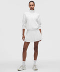 High-Rise Pleated Tennis SkirtLong