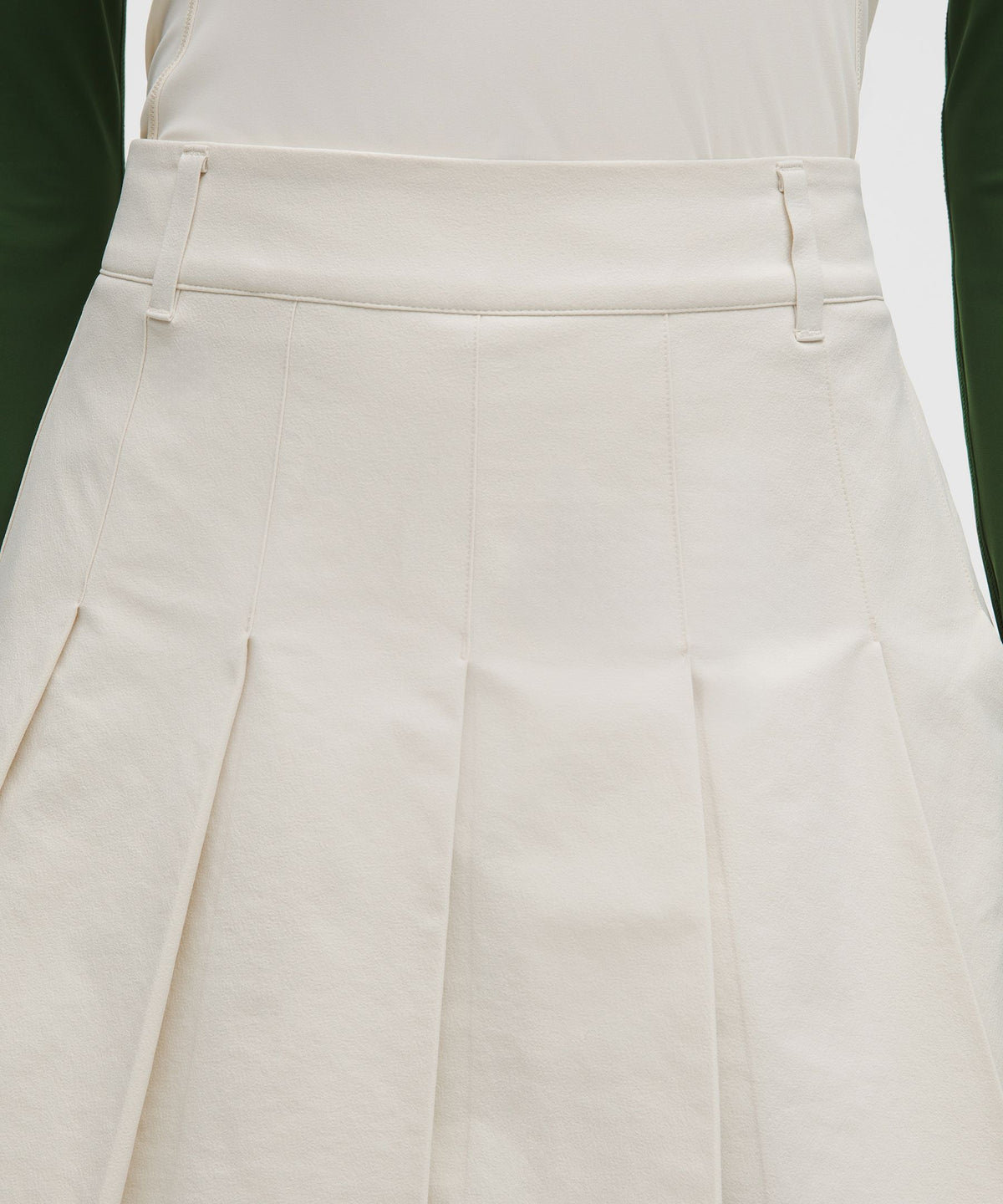Box-Pleat High-Rise A-line Golf Skirt