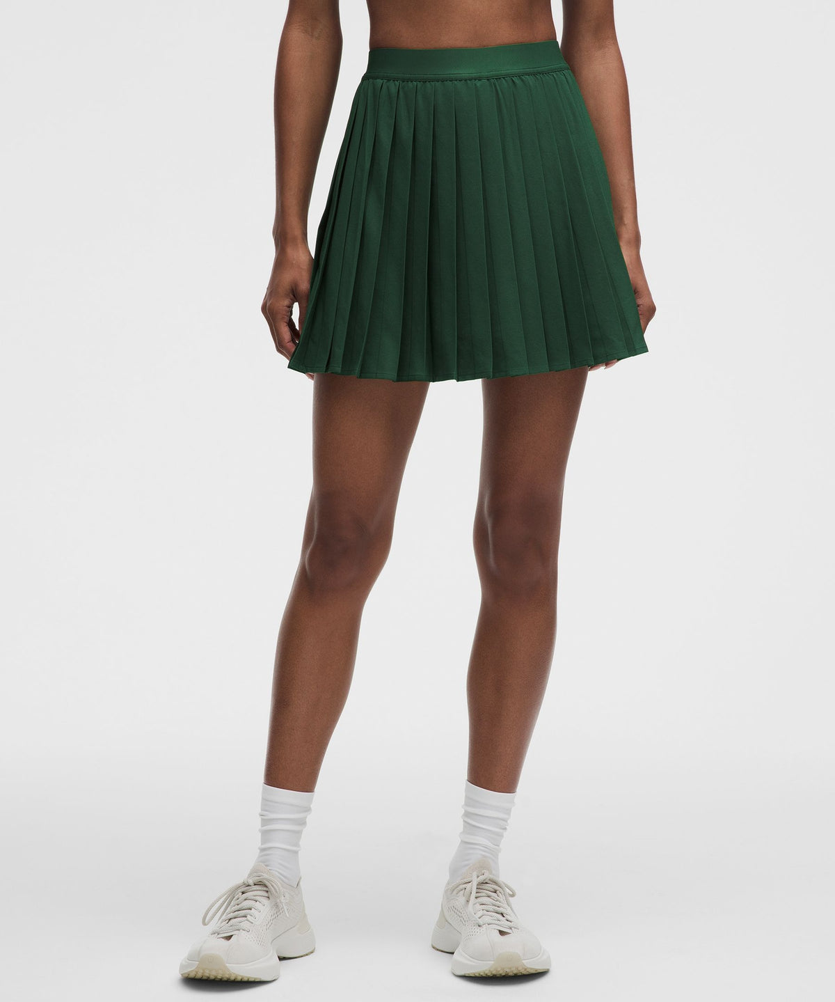 High-Rise Pleated Tennis SkirtLong