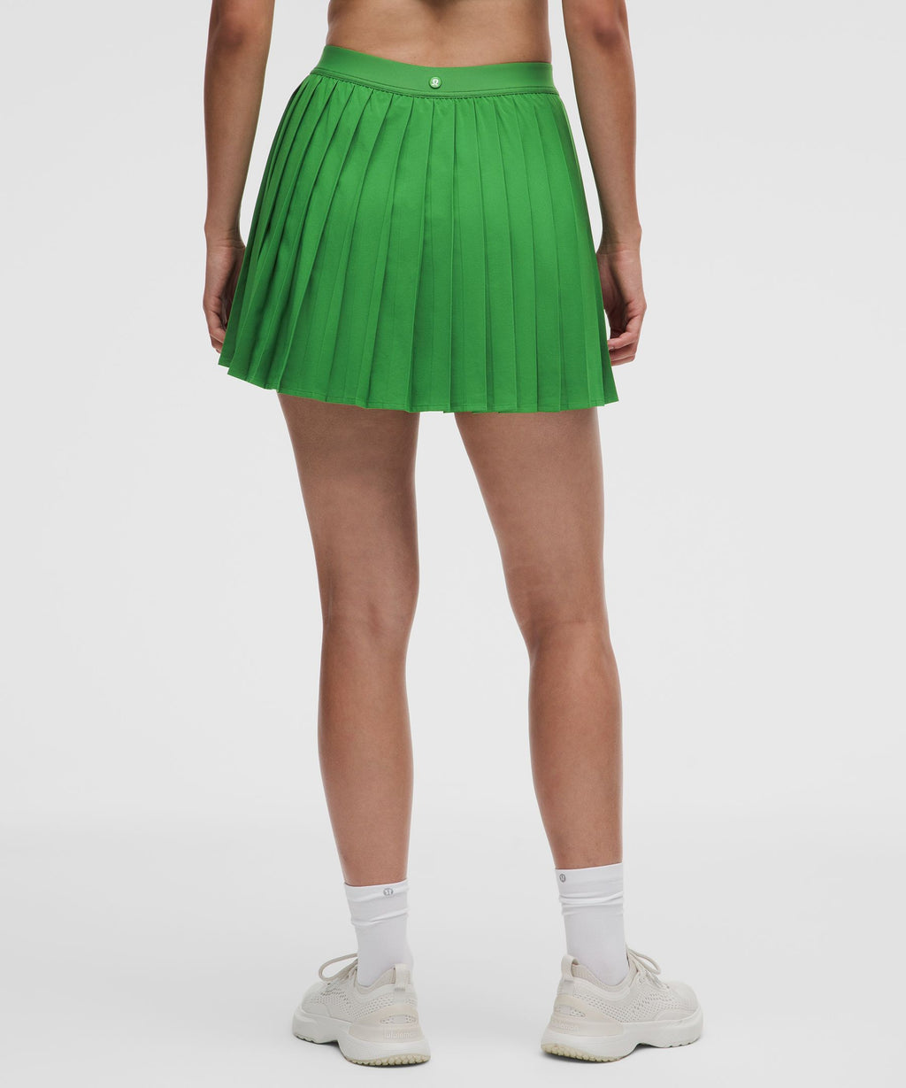 High-Rise Pleated Tennis SkirtLong