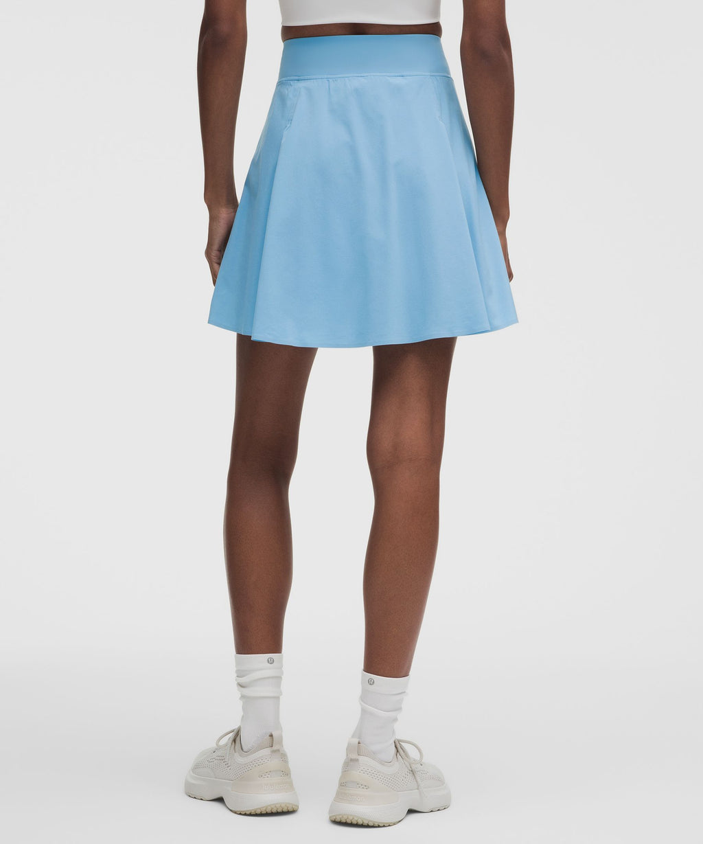 A-Line Side-Pleat Tennis SkirtLong