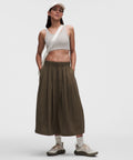 LuluLinen Adjustable-Hem Maxi Skirt