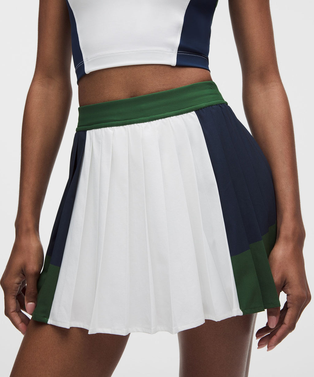 Court Champ Pleated High-Rise Tennis Skirt