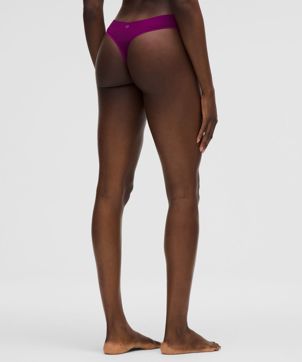 UnderEase Mid-Rise Thong Underwear3 Pack
