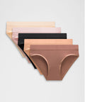 UnderEase Mid-Rise Bikini Underwear5 Pack