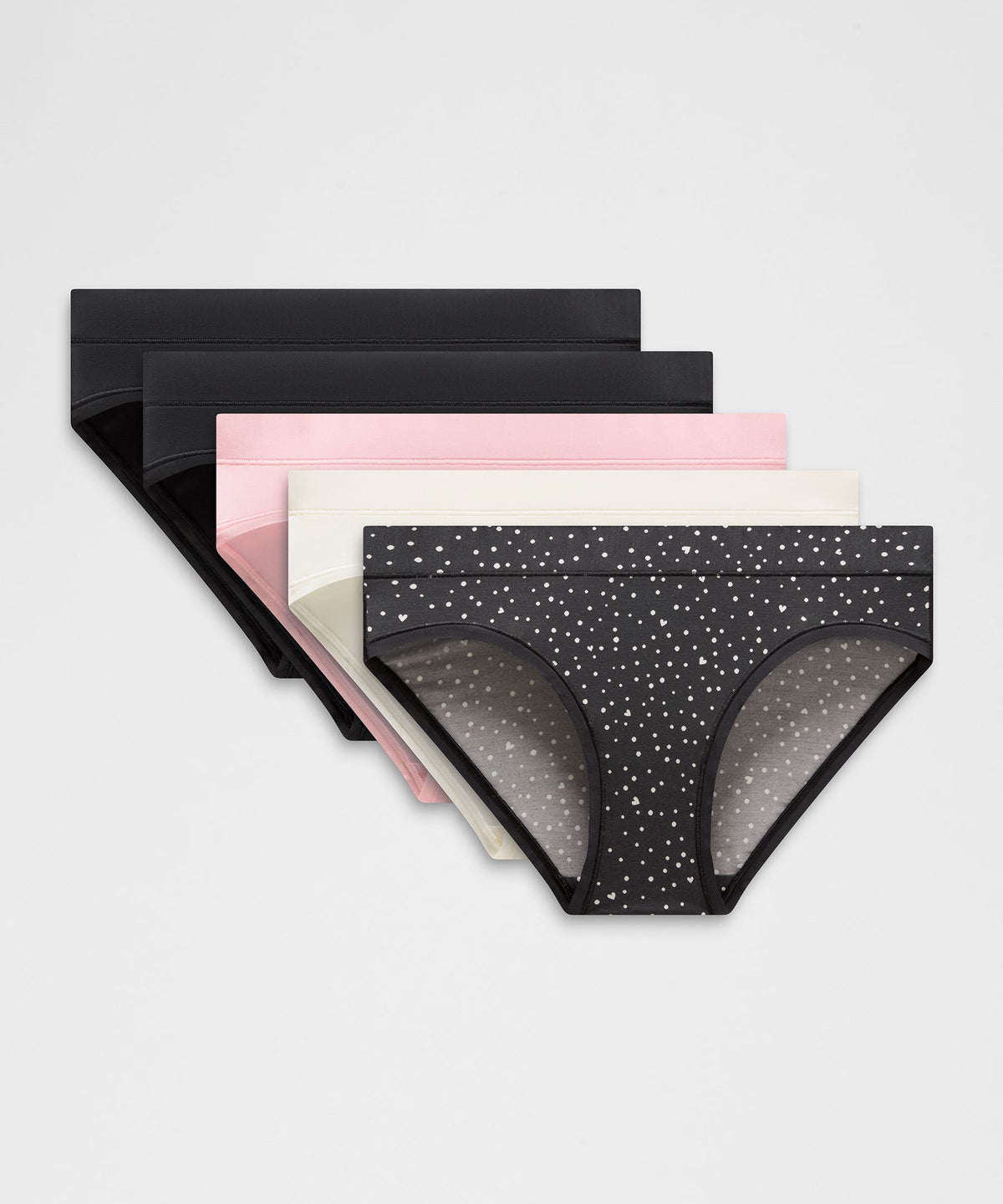 UnderEase Mid-Rise Bikini Underwear5 Pack