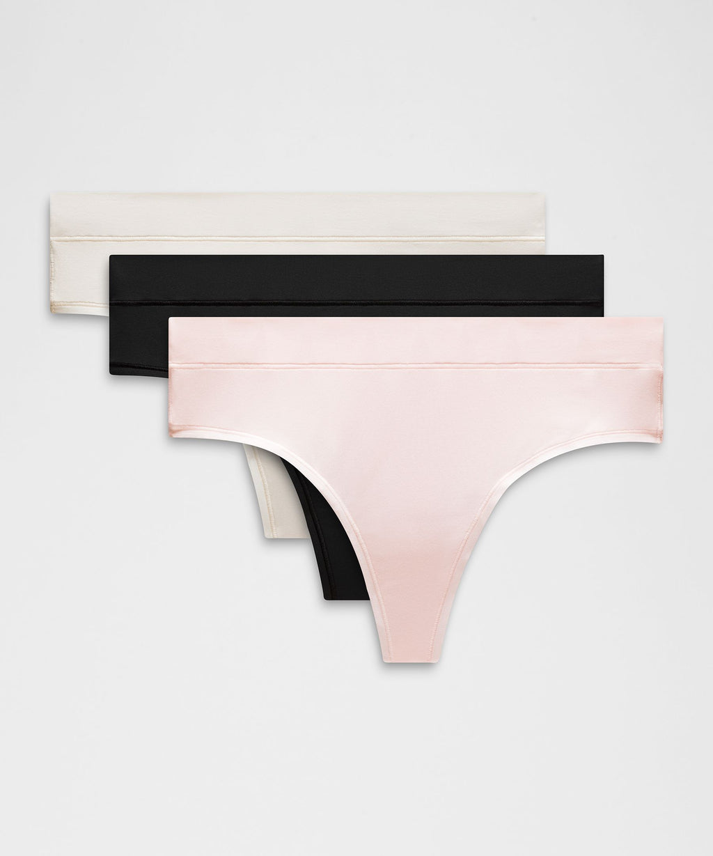 UnderEase High-Rise Thong Underwear3 Pack