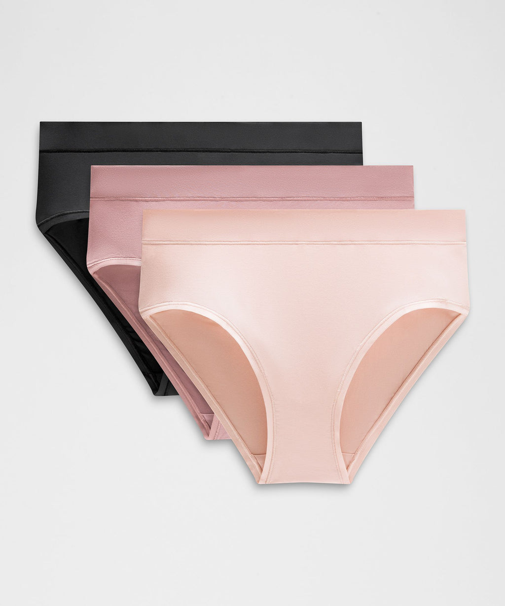 UnderEase High-Rise Bikini Underwear3 Pack