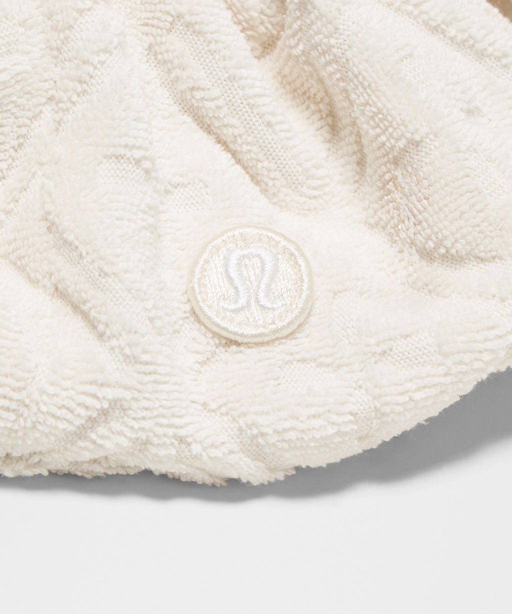 Terry Jacquard Oversized Scrunchie