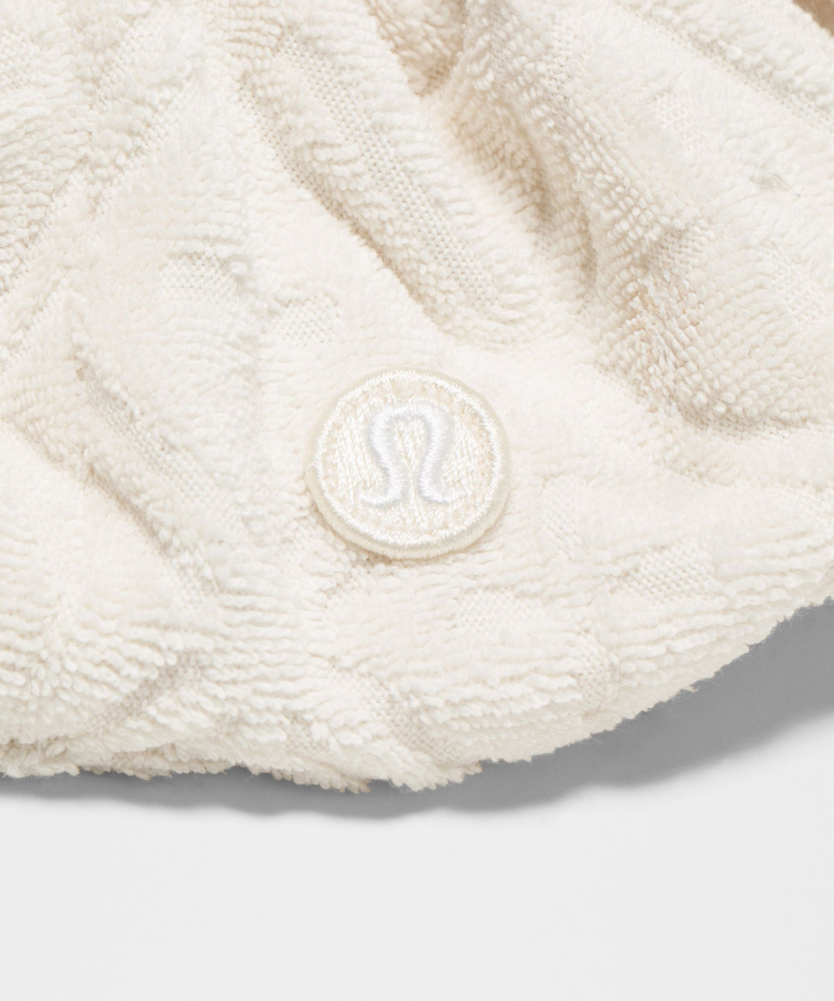 Terry Jacquard Oversized Scrunchie